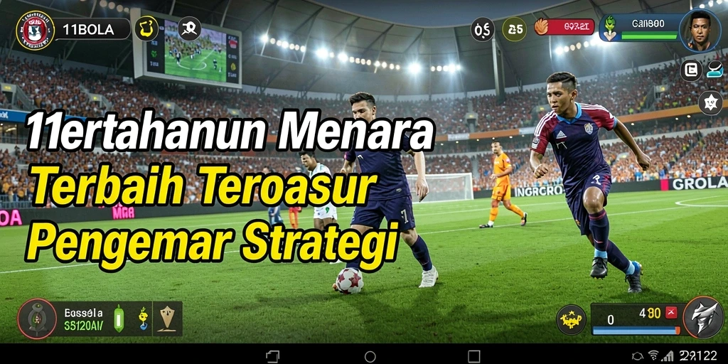 Tampilan menara dan musuh dalam game Tower Defense 11BOLA.