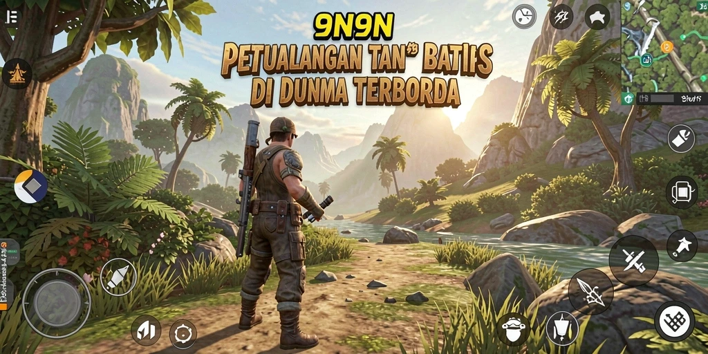 Tampilan permainan 9N9N yang memukau dalam dunia terbuka.