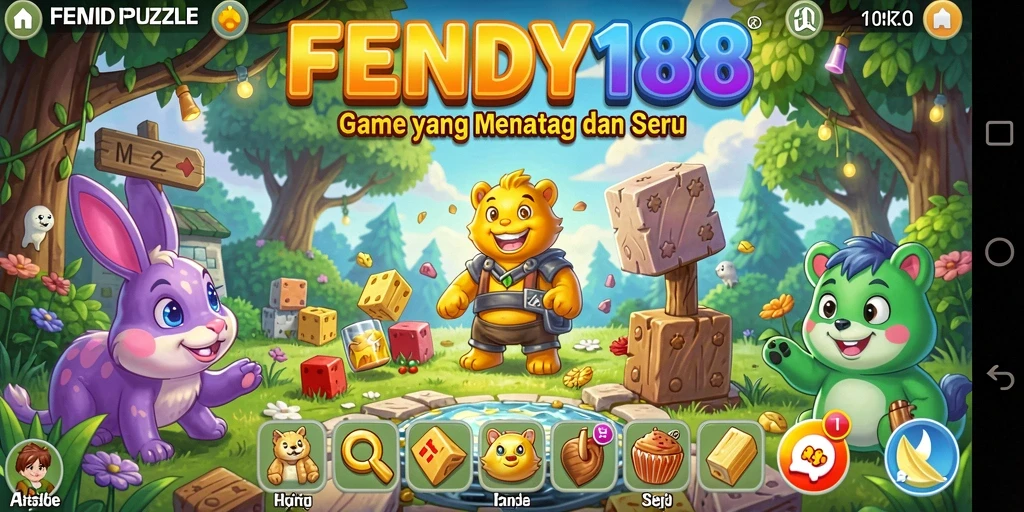Tampilan gameplay seru FENDY188 dengan berbagai tantangan Puzzle.
