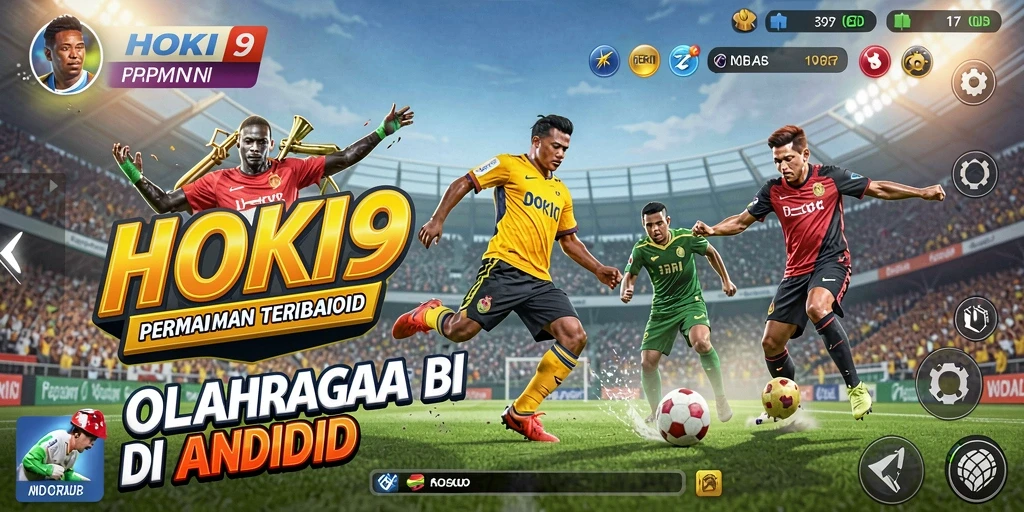 Screenshot utama HOKI9 menampilkan aksi seru dalam permainan olahraga.