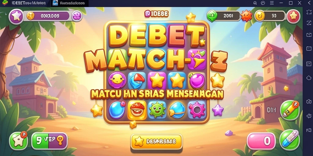 Tampilan gameplay seru dan penuh warna dari IDEBET.