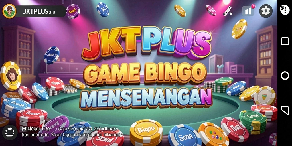 Screenshot gameplay JKTPLUS yang menunjukkan keseruan permainan Bingo.