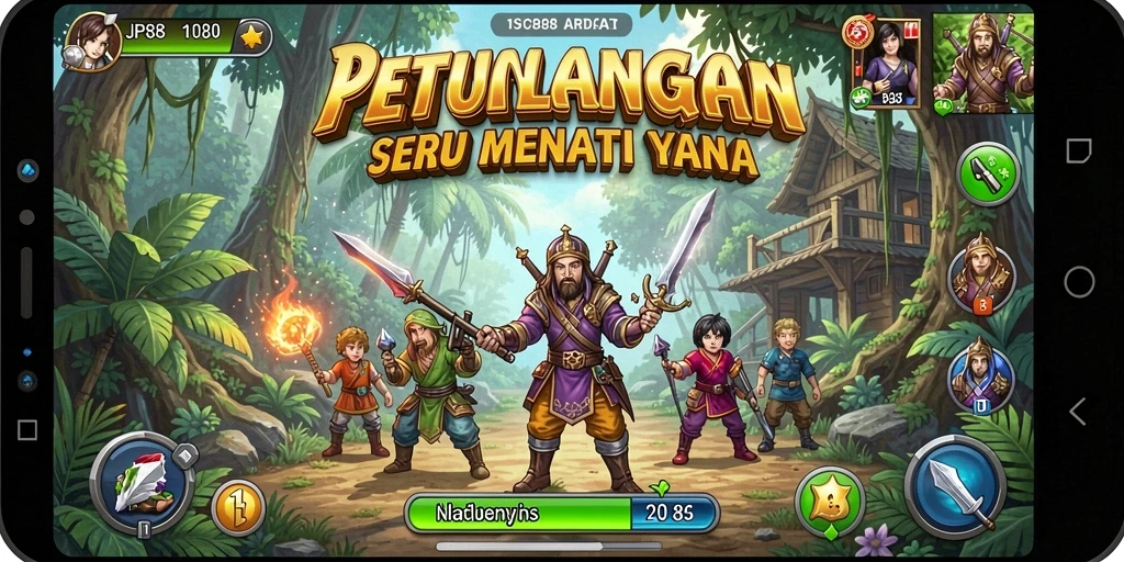Tangkapan layar menunjukkan aksi seru gameplay JPS88.