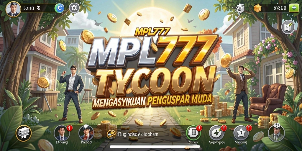 Screenshot utama <strong>MPL777</strong> menunjukkan gameplay Tycoon yang mendebarkan dan interaktif.