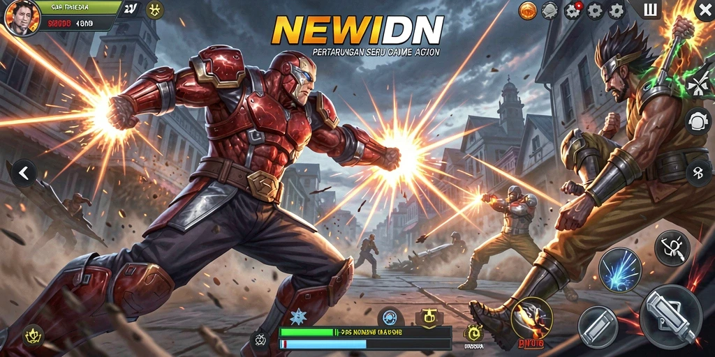 Tangkapan layar gameplay NEWIDN yang menampilkan aksi seru dan grafik menawan.