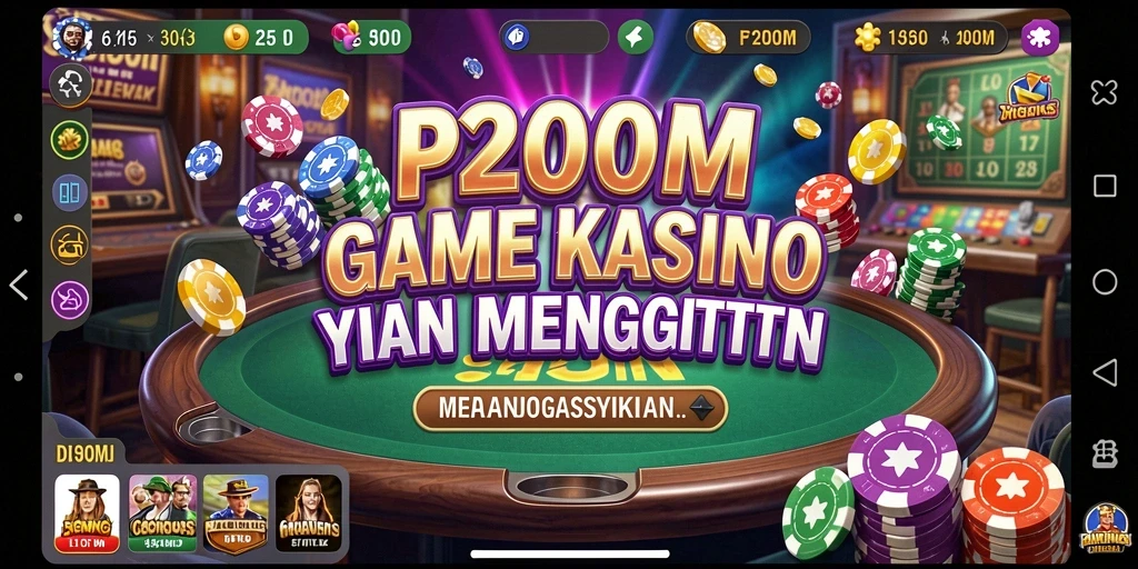 Screenshot gameplay <strong>P200M</strong> yang mendebarkan dengan fitur Kasino.
