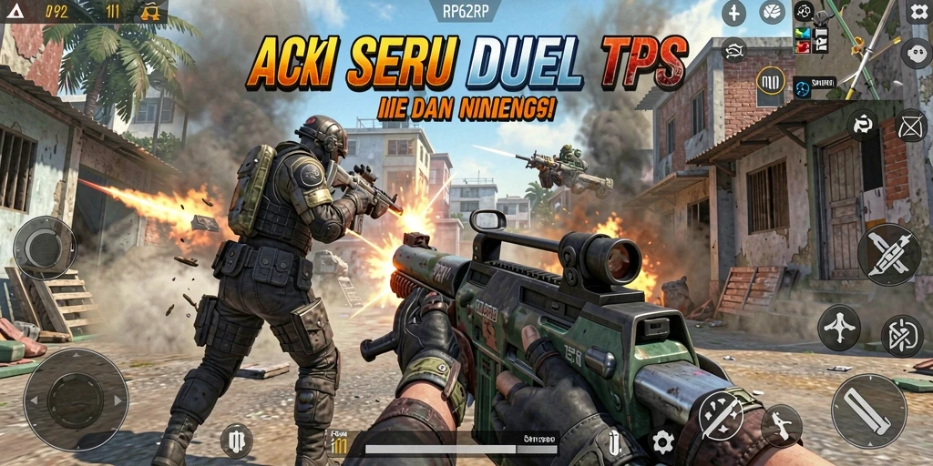 Screenshot gameplay RP62RP dengan pertempuran seru dan strategis.
