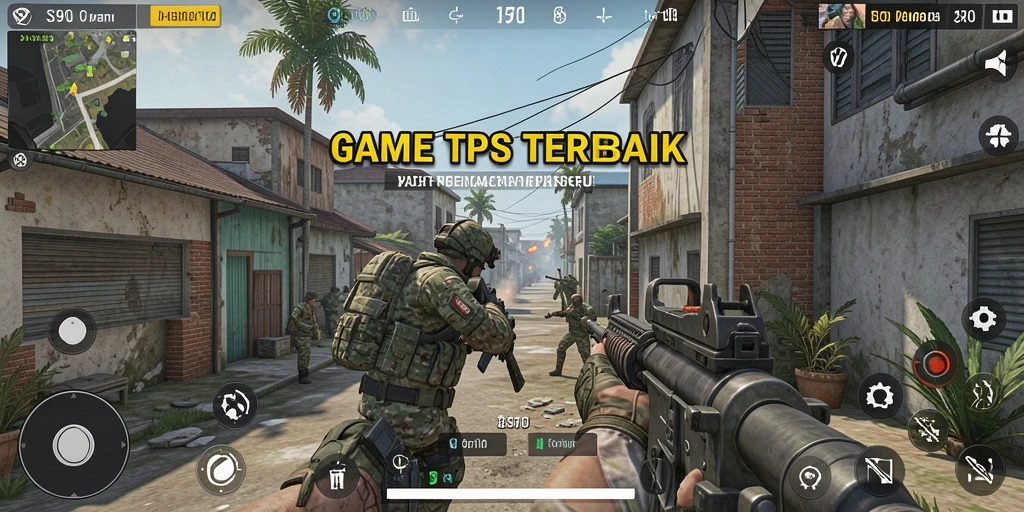 Screenshot gameplay S80 menampilkan aksi menembak yang seru.
