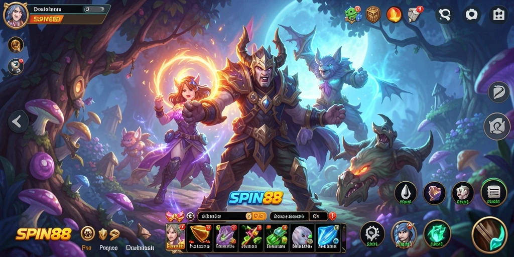 Screenshot gameplay SPIN88 yang menggambarkan petualangan seru.