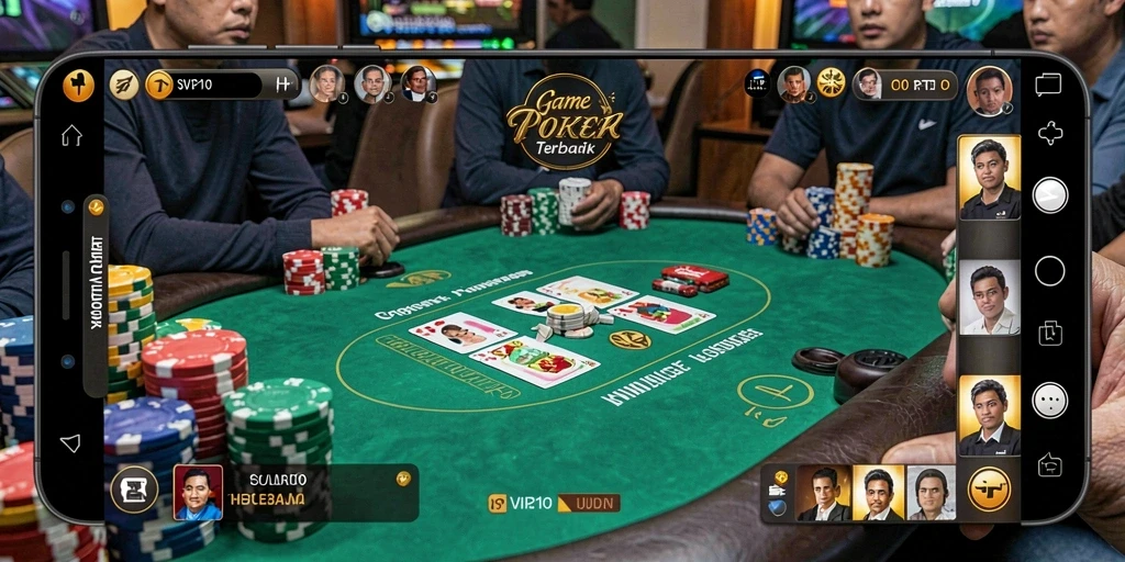 Screenshot SVIP10 menampilkan gameplay Poker yang menarik dan interaktif.