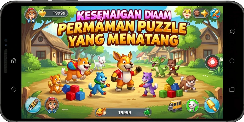 Tampilan menarik dari gameplay T9999 yang menantang.