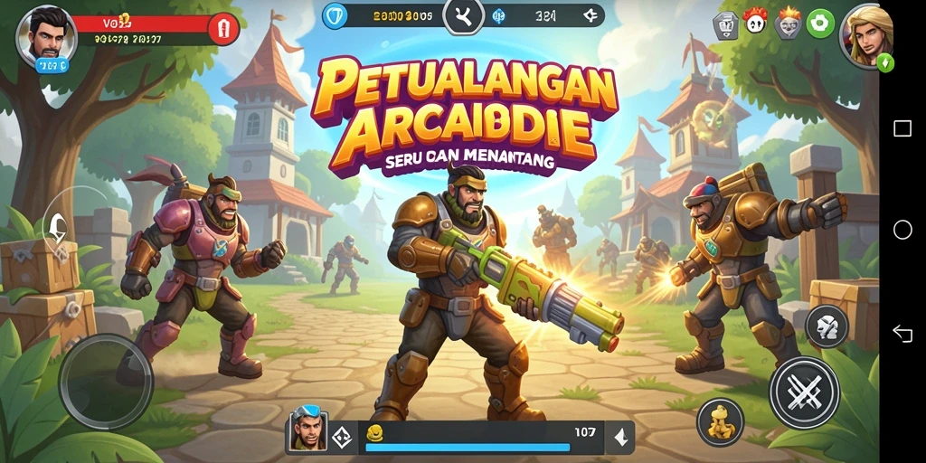 Screenshot utama V07 menampilkan gameplay yang menarik dan penuh aksi.